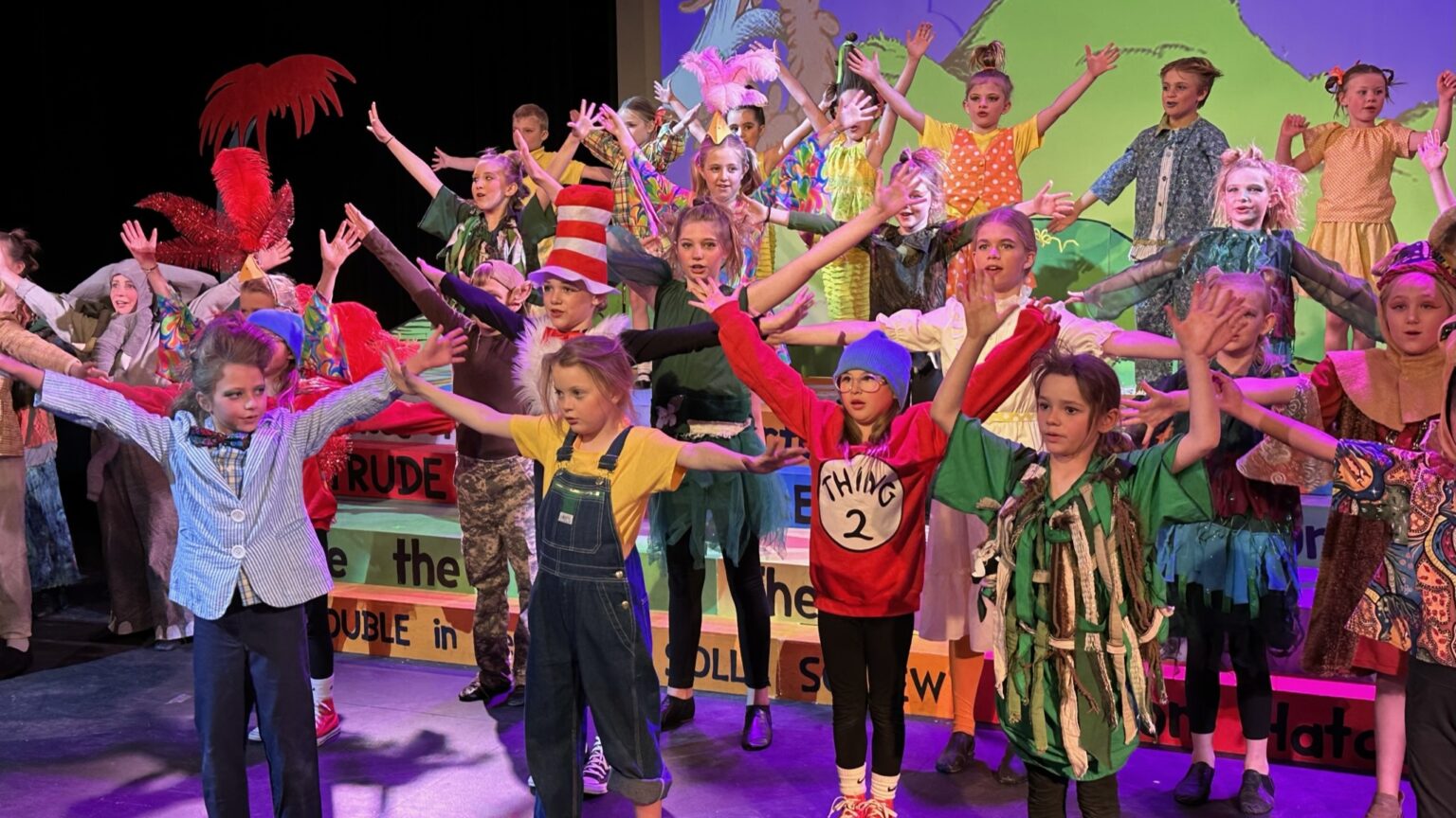 Seussical - Arms up ensemble